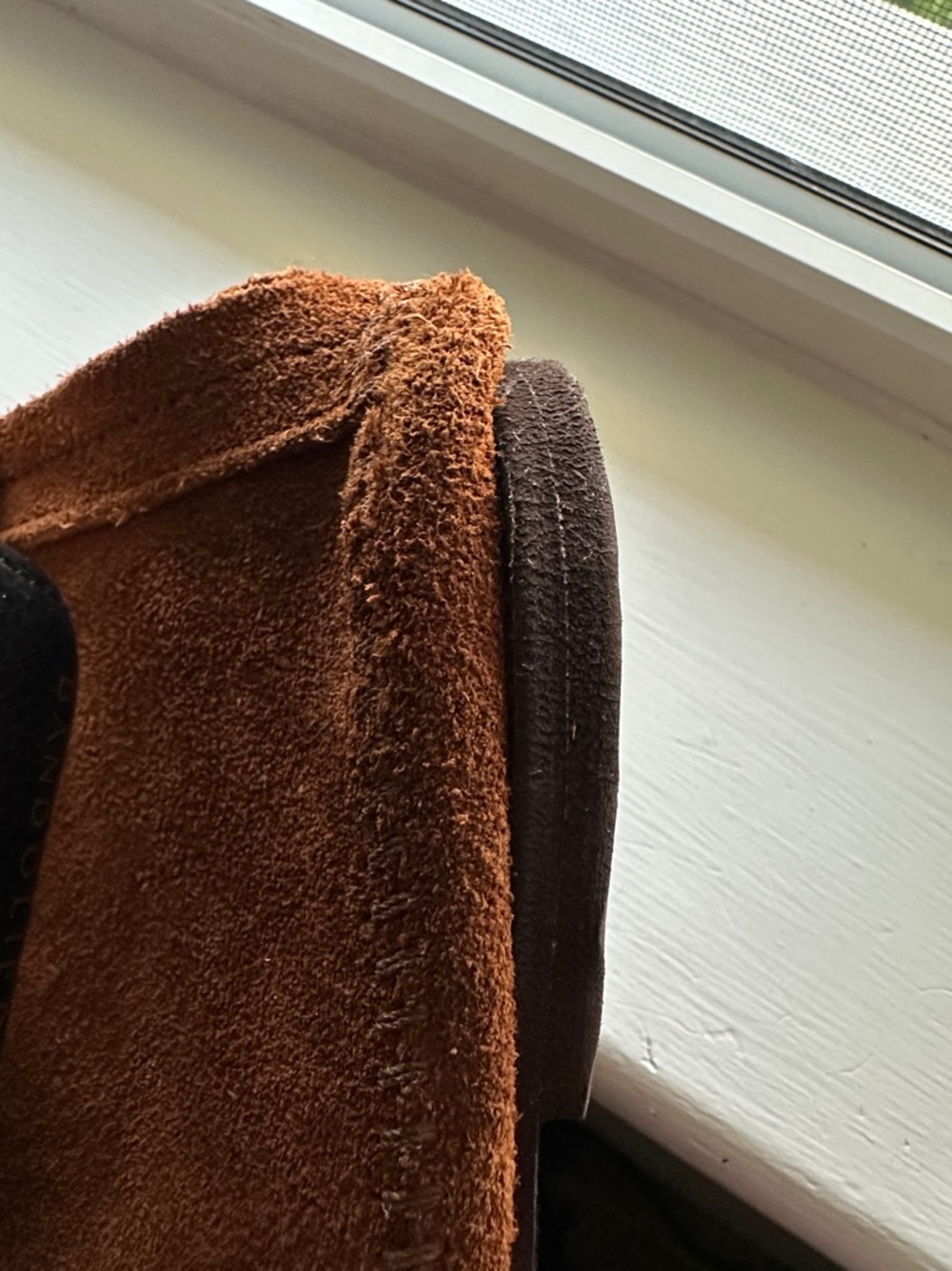 Minnetonka Brown Suede Fringe Ankle Booties 9 - Picture 13 of 14